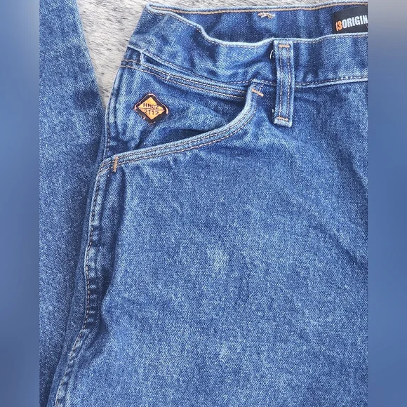 SOLD!!!Wrangler 13 Original FR Men’s Blue Denim Jeans - Picture 4 of 7